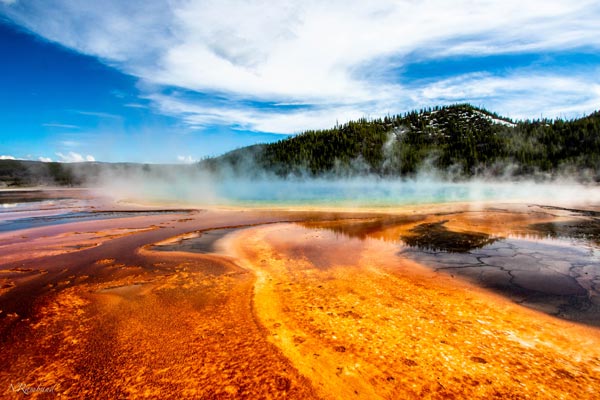 steam from lake